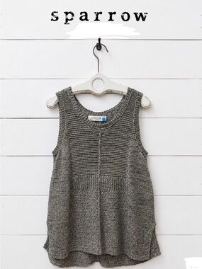 Sparrow by Anthropologie Knit Tunic – Gray – Size L